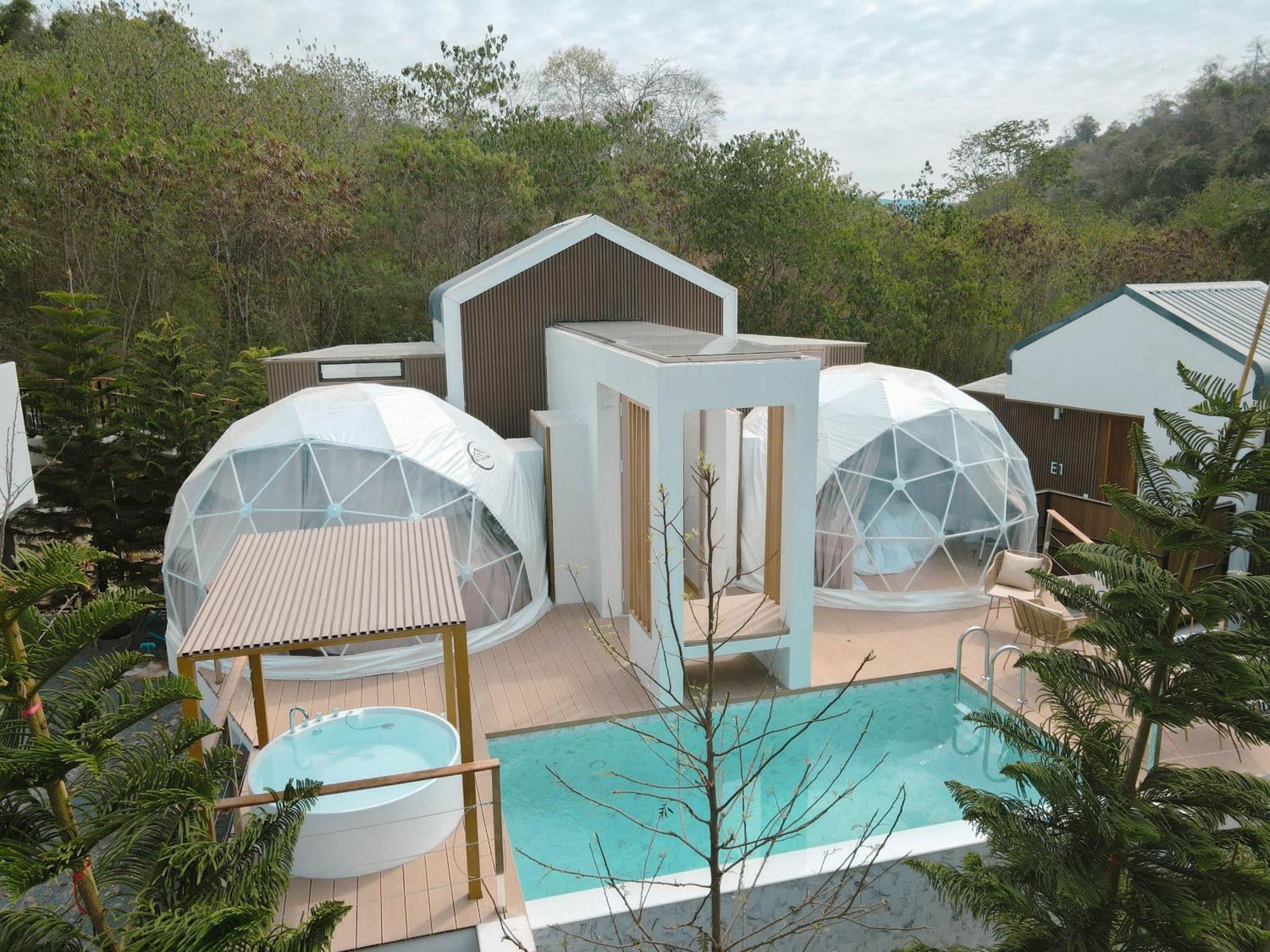 The X10 Nordic Tent And Glamping Pool Villa Khaoyai เขาใหญ่ - Sha Certified Ban Thung Sawang المظهر الخارجي الصورة