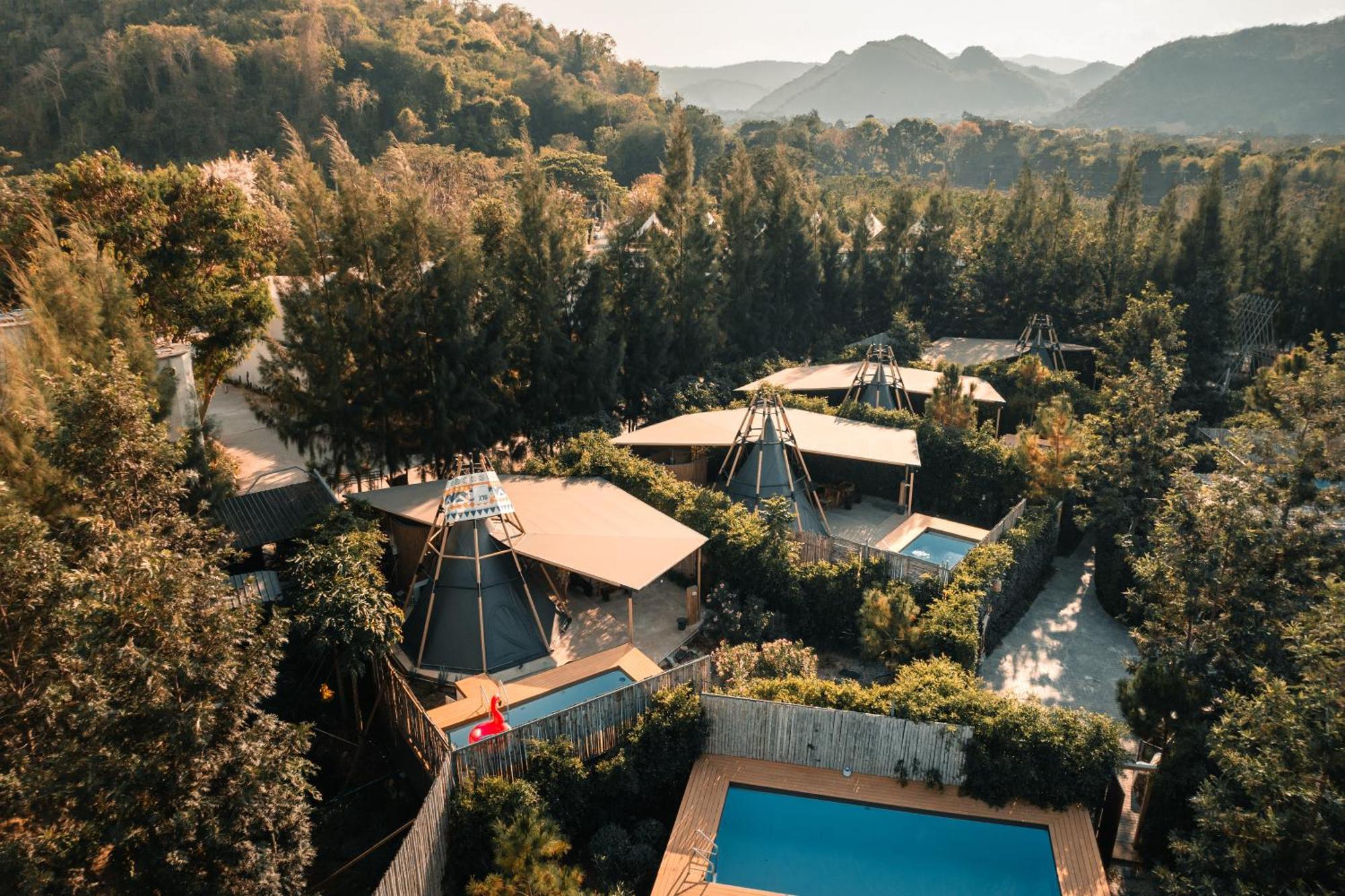 The X10 Nordic Tent And Glamping Pool Villa Khaoyai เขาใหญ่ - Sha Certified Ban Thung Sawang المظهر الخارجي الصورة
