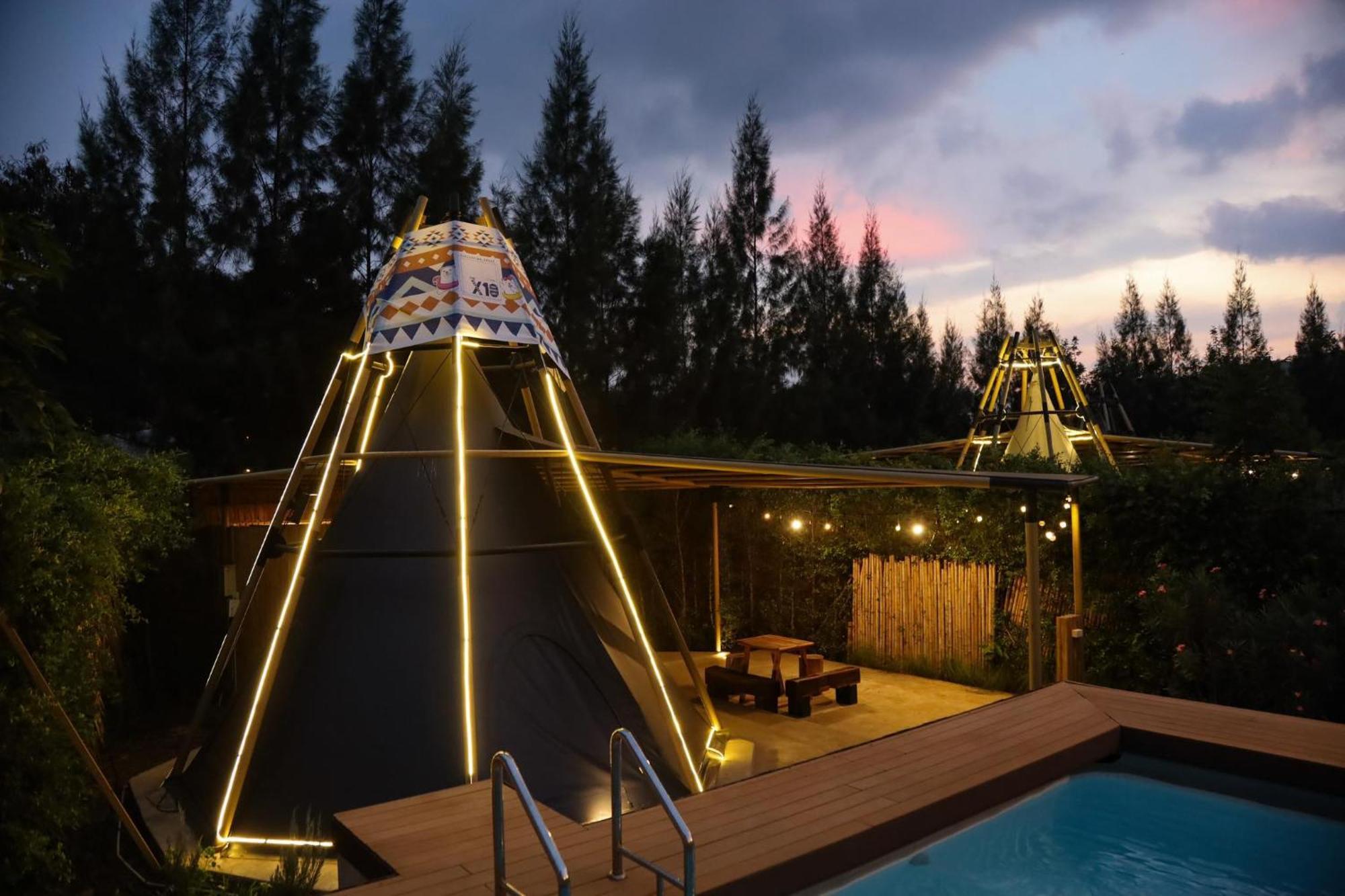 The X10 Nordic Tent And Glamping Pool Villa Khaoyai เขาใหญ่ - Sha Certified Ban Thung Sawang المظهر الخارجي الصورة